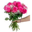 Kytice růžových růží